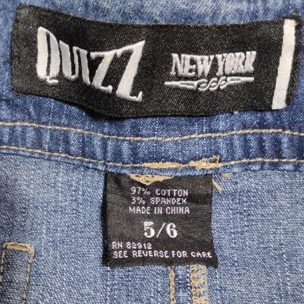 SALE! Quizz New York Vintage Classic Blue Denim A-Line Skirt Sz.5/6 (XX-55) - Picture 9 of 13
